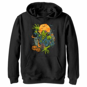 Boy’s Lost Gods Halloween Zombie Scene Pull Over Hoodie