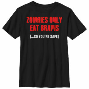 Boy’s Lost Gods Halloween Zombies Eat Brains T-Shirt