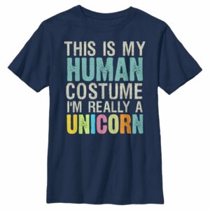 Boy’s Lost Gods Unicorn in Human Costume T-Shirt