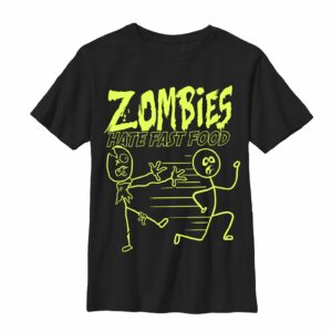 Boy’s Lost Gods Zombies Hate Fast Food T-Shirt