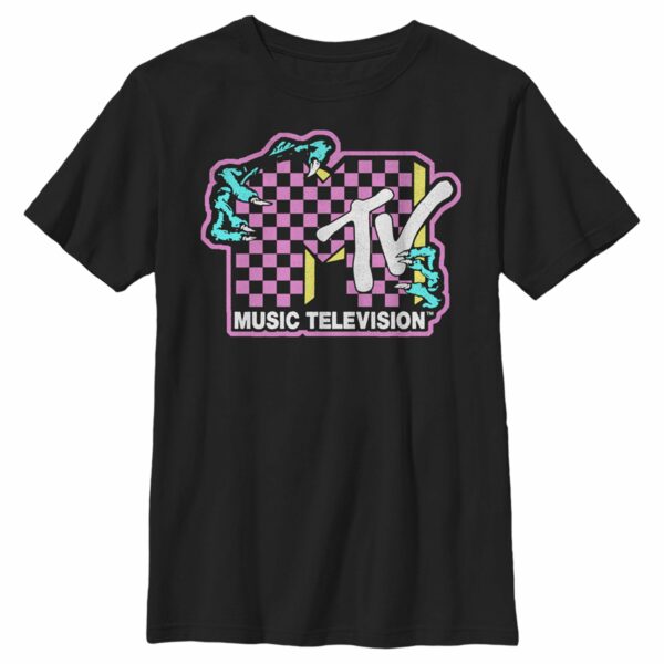 Boy’s MTV Dragon Checker Logo T-Shirt