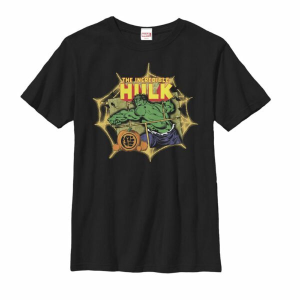 Boy’s Marvel Halloween Hulk Web T-Shirt