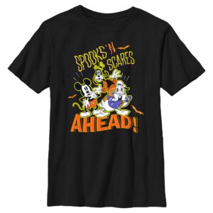 Boy’s Mickey & Friends Spooks and Scares Ahead T-Shirt