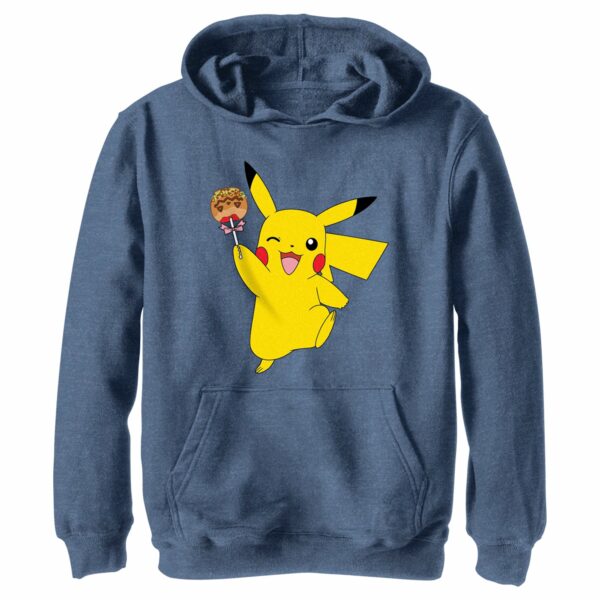 Boy’s Pokemon Halloween Pikachu Jack-O’-Lantern Caramel Apple Pull Over Hoodie