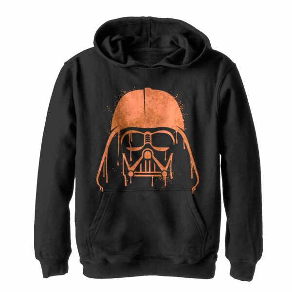 Boy’s Star Wars Halloween Vader Helmet Spray-Paint Pull Over Hoodie