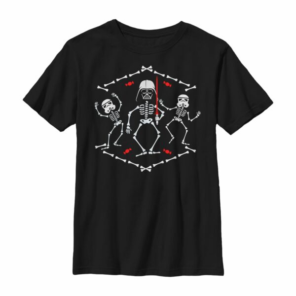 Boy’s Star Wars Halloween Vader Skeleton Dance T-Shirt