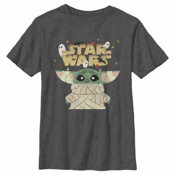 Boy’s Star Wars The Mandalorian Halloween Grogu Mummy T-Shirt