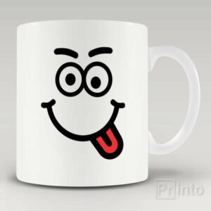 Crazy smile mug