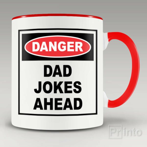 Danger. Dad jokes ahead mug