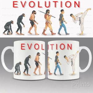 Evolution of karate mug