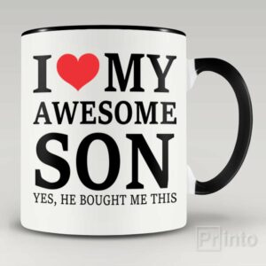 I love my awesome son – coffee mug