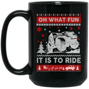 Jeep Christmas Oh What Fun It Is To Ride Mug Shirt Sweatshirt Long Sleeve Hoodie Tank Mug 2