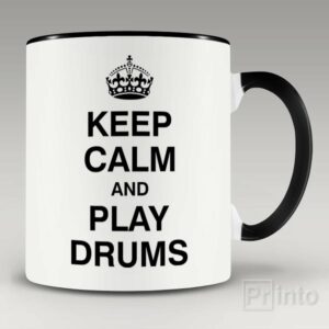 Keep calm and play drums mug