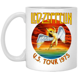 Led Zeppelin US Tour 1975 Mug Shirt Sweatshirt Long Sleeve Hoodie Tank Mug 1