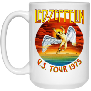 Led Zeppelin US Tour 1975 Mug Shirt Sweatshirt Long Sleeve Hoodie Tank Mug 3