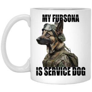 My Fursona Is A Service Dog Mug Shirt Sweatshirt Long Sleeve Hoodie Tank Mug