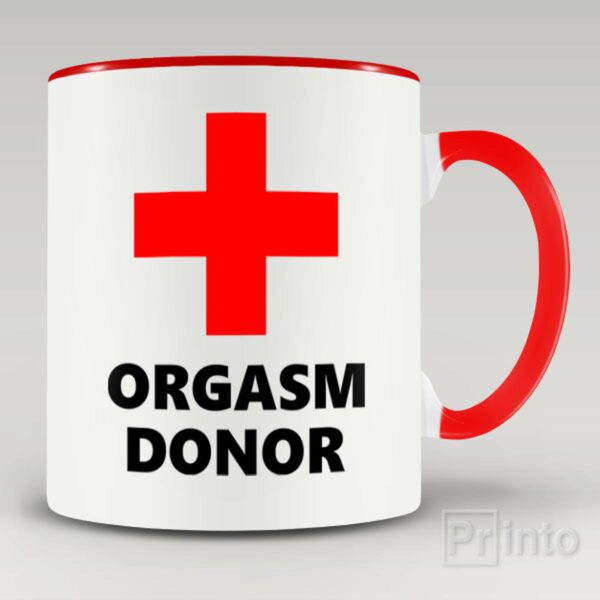 Orgasm donor mug