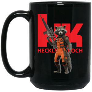 Rocket Raccoon HK Heckler and Koch Mug Shirt Sweatshirt Long Sleeve Hoodie Tank Mug