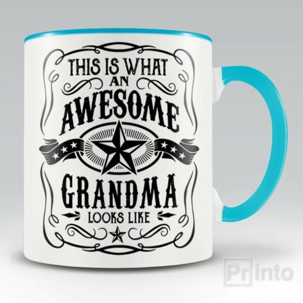 This is what an awesome grandma looks like – mug