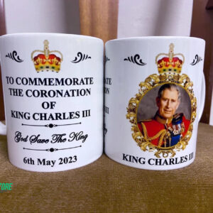 To Commemorate the Coronation of King Charles III Mug, Accent Mug