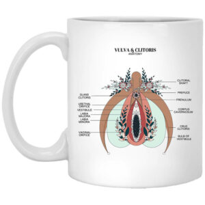 Vulva & Clitoris Anatomy Mug Shirt Sweatshirt Long Sleeve Hoodie Tank Mug