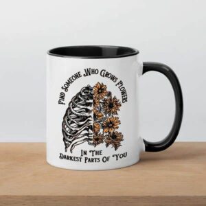 Zach Bryan Mug Find Someone Who Grows Flowers