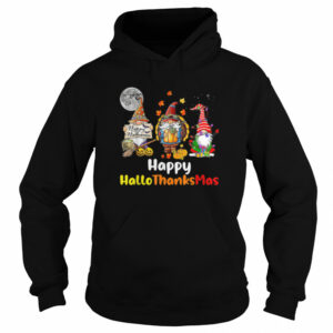 Happy Hallothanksmas Gnomes Halloween Christmas Tshirt 4