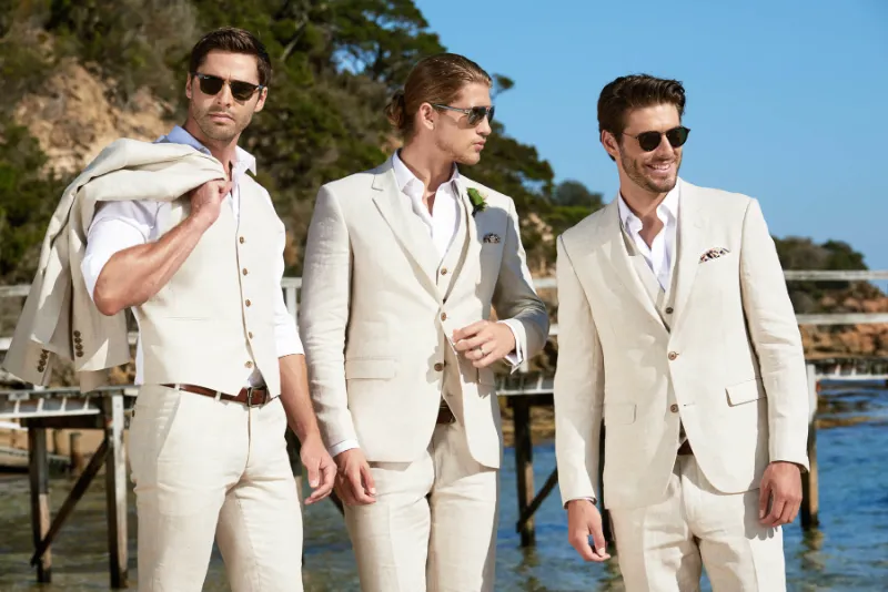 tan suits for wedding