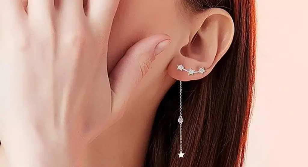 star earrings dangle