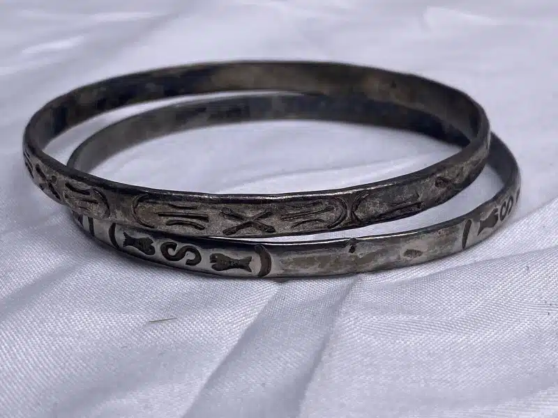 vintage silver bangles