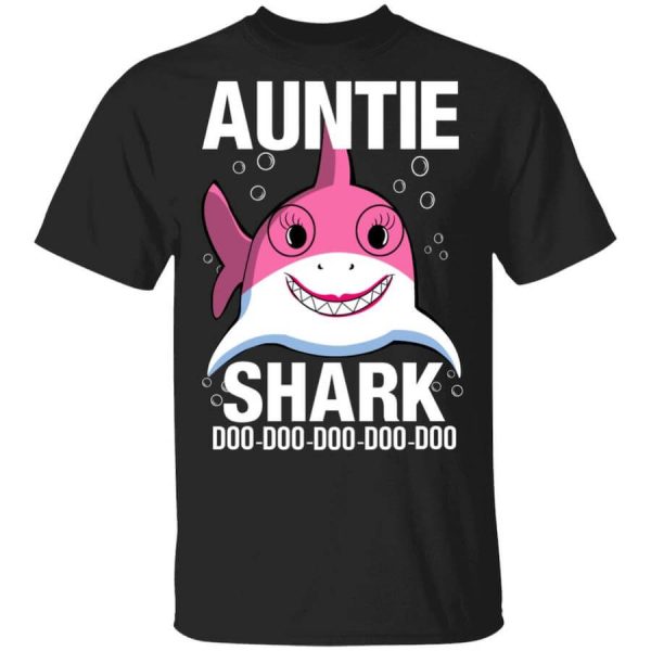Auntie Shark Doo Doo Doo Doo Doo T-Shirts, Hoodies, Long Sleeve
