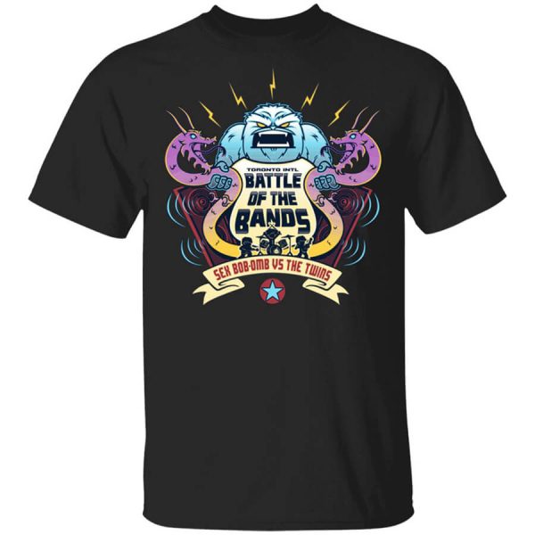 Battle Of The Bands Sex Bob-omb Vs The Twins T-Shirts, Hoodies, Long Sleeve