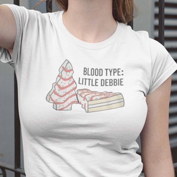 Blood Type Little Debbie Shirt Merry Christmas