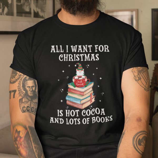 Book Christmas Tree Shirt All I Want For Christmas