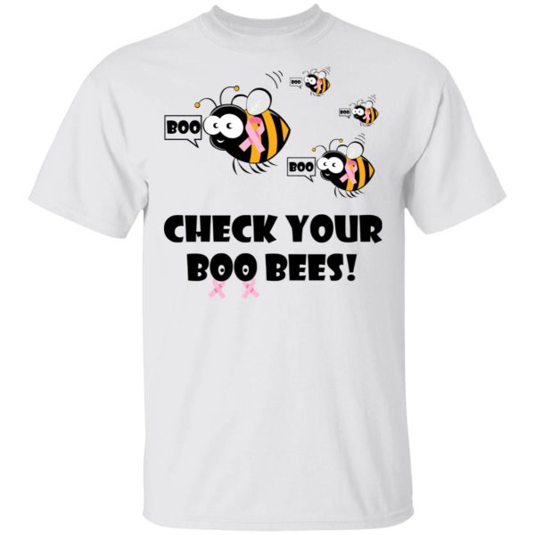 Breast Cancer Awareness Check Your Boo Bees T-Shirts, Hoodies, Long Sleeve