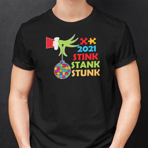 Christmas Autism Shirts 2021 Stink Stank Stunk