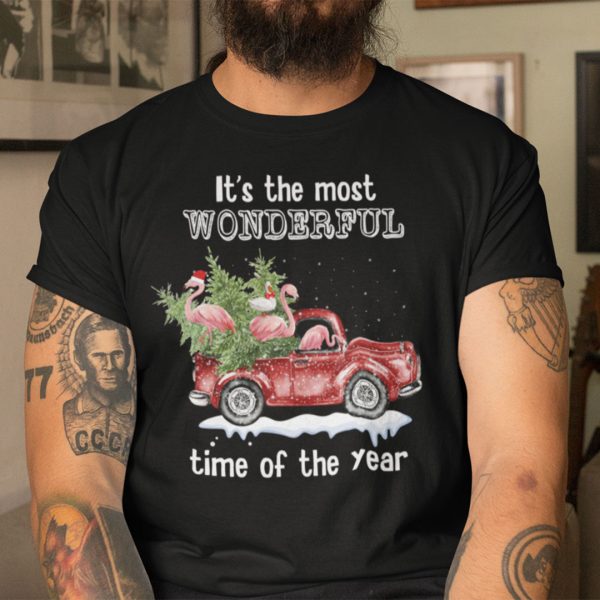 Christmas Cars Shirt It’s The Most Wonderful Time Of The Year Red Car