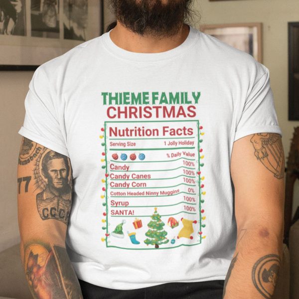 Christmas Nutrition Shirts Nutrition Facts Christmas