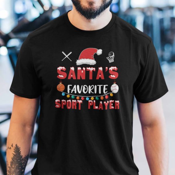 Christmas Sport Shirt Santa’s Favorite Sport Player