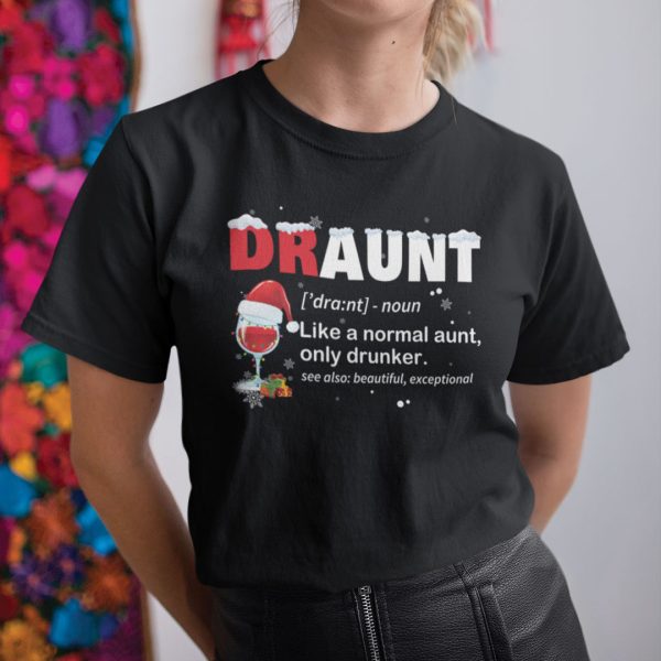 Christmas Wine Glass Shirt Draunt Definition