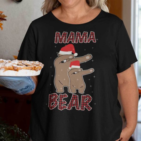 Dabbing Mama Bear Christmas Shirt
