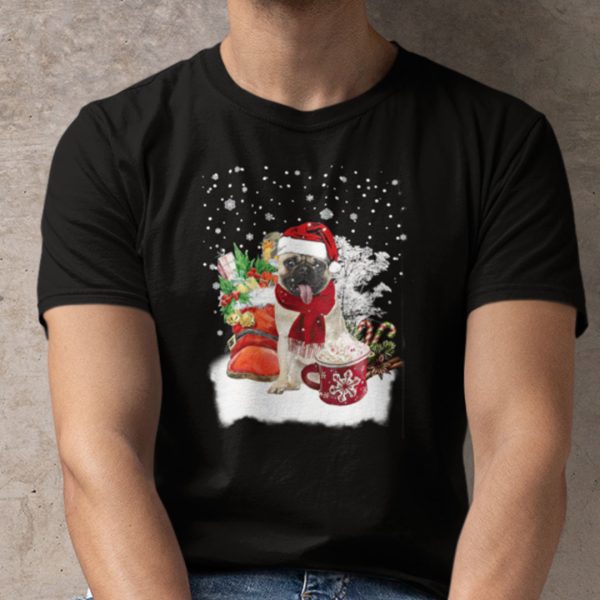 Dog Christmas Shirt Fawn Pug Lovers