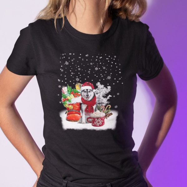 Dog Christmas Shirt Husky Lovers