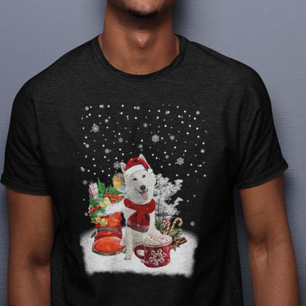 Dog Christmas Shirt White Shepherd Lovers