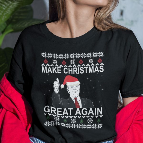 Donald Trump Christmas T Shirt Make Christmas Great Again