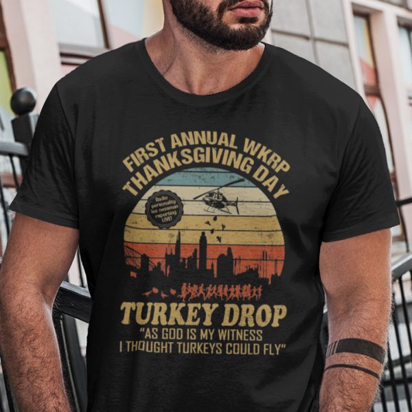 First Annual WKRP Thanksgiving Day Turkey Drop Shirt