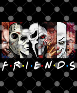 Friends Horror Shirt Happy Halloween Horror Characters 2