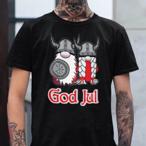 Gnome Viking Warrior God Jul Shirt