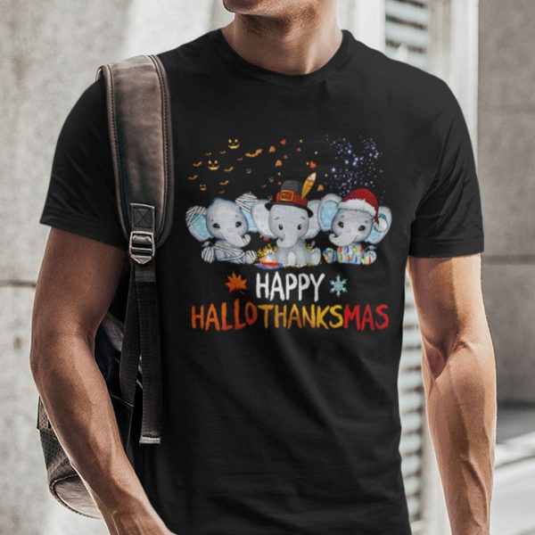 Happy Hallothanksmas Elephant Shirt