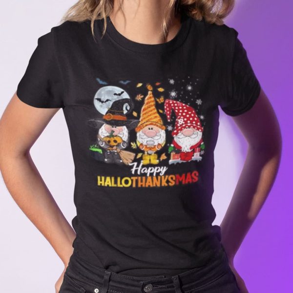 Happy Hallothanksmas Shirt Gnome Lovers